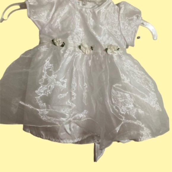 Peachy Kids White Dress Girls Size 12M - Picture 7 of 8